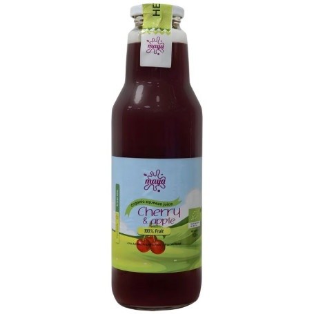 ZUMO ORGÁNICO DE CEREZA Y MANZANA 750ML MAYA ORGANIC
