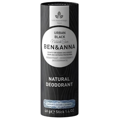 DESODORANTE URBAN BLACK EN ENVASE DE CARTÓN 40G BEN&ANNA