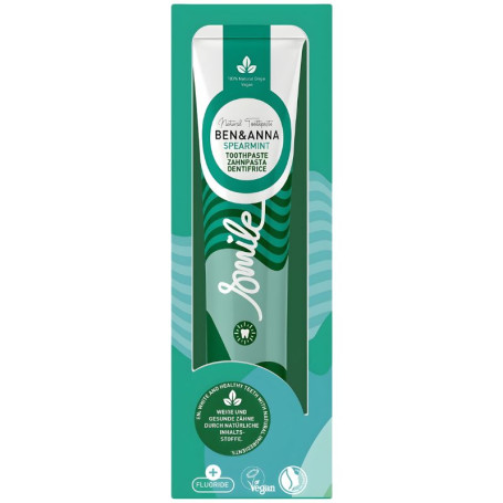 DENTÍFRICO DE MENTA VERDE CON FLÚOR 75ML BEN&ANNA