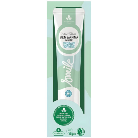 DENTÍFRICO WHITE CON FLÚOR 75ML BEN&ANNA
