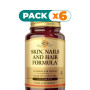 Pack 6x PELO, PIEL Y UÑAS CON BIOTINA 120 COMPRIMIDOS SOLGAR