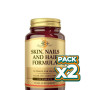 Pack 2x PELO, PIEL Y UÑAS CON BIOTINA 120 COMPRIMIDOS SOLGAR
