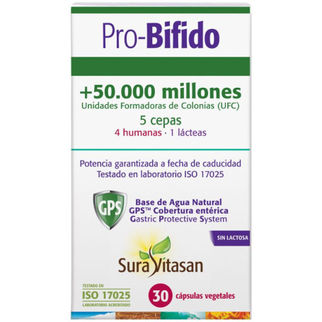 PRO-BIFIDO 30 CÁPSULAS SURA VITASAN