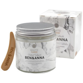 DENTÍFRICO WHITE CON FLÚOR EN FRASCO DE CRISTAL 100ML BEN&ANNA
