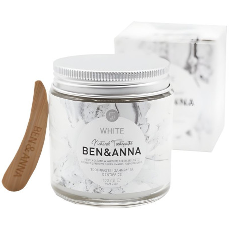 DENTÍFRICO WHITE EN FRASCO DE CRISTAL 100ML BEN&ANNA