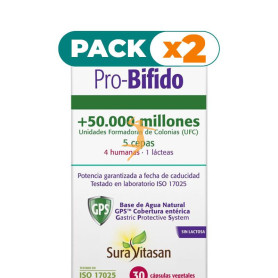 Pack 2x PRO-BIFIDO 30 CÁPSULAS SURA VITASAN