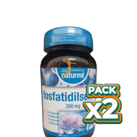 Pack 2x FOSFATIDILSERINA 200MG 60 PERLAS NATURMIL