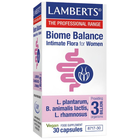 BIOME BALANCE INTIMATE FLORA FOR WOMEN 30 CÁPSULAS LAMBERTS