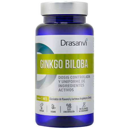 GINKGO BILOBA 30 CÁPSULAS VEGETALES DRASANVI