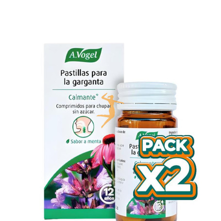 Pack 2x PASTILLAS PARA LA GARGANTA 20 COMPRIMIDOS A.VOGEL (BIOFORCE)