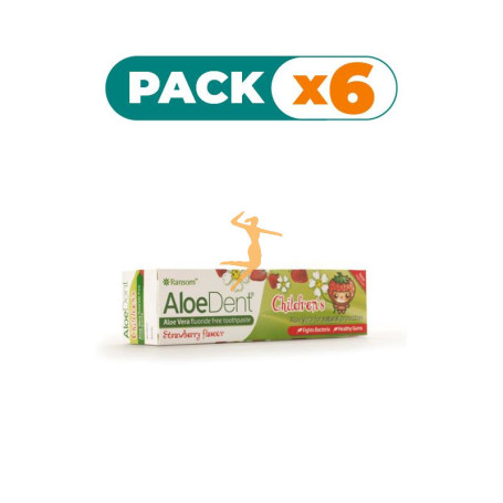 Pack 6x DENTIFRICO ALOE-DENT NIÑOS 50ML EVICRO