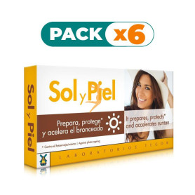 Pack 6x SOL Y PIEL 40 CÁPSULAS TEGOR
