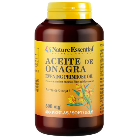 ACEITE DE ONAGRA 500MG (10% GLA) 400 PERLAS NATURE ESSENTIAL