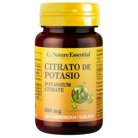 CITRATO DE POTASIO 500MG 120 COMPRIMIDOS NATURE ESSENTIAL