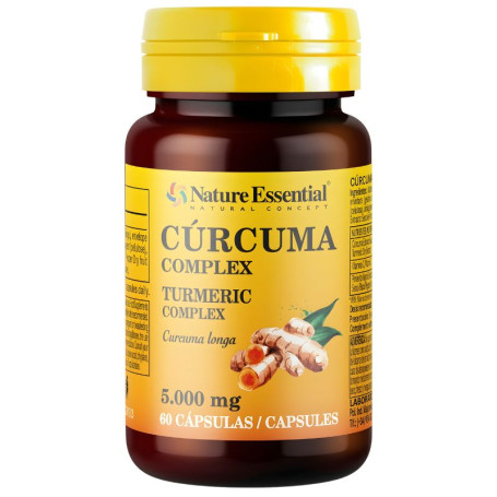 CÚRCUMA + VIT. C + PIMIENTA NEGRA 60 CÁPSULAS NATURE ESSENTIAL