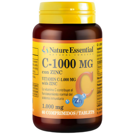 VITAMINA C + ZINC 60 COMPRIMIDOS NATURE ESSENTIAL