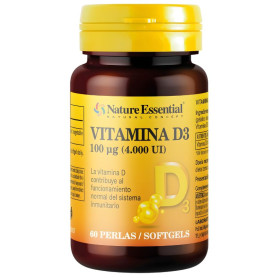 VITAMINA D3 100MCG (4000 UI) 60 PERLAS NATURE ESSENTIAL