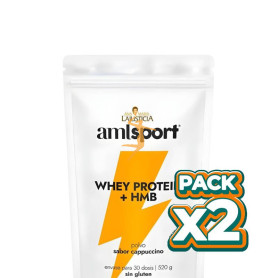 Pack 2x WHEY PROTEIN + HMB AMLSPORT 520G ANA MARÍA LAJUSTICIA