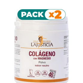 Pack 2x COLÁGENO CON MAGNESIO SABOR NEUTRO 350G ANA MARÍA LAJUSTICIA