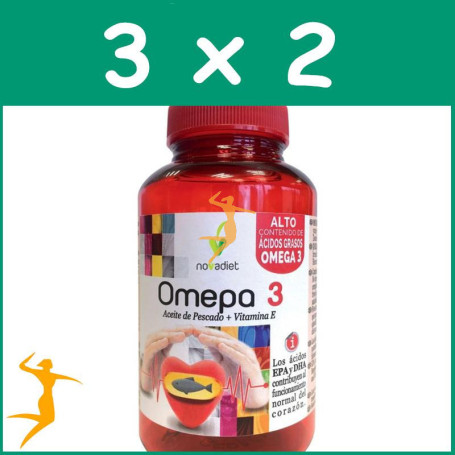 PACK 3x2 OMEPA 3 (EPANOVA PLUS) 90 CÁPSULAS NOVA DIET