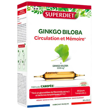 GINKGOFIT BIO 20 AMPOLLAS SUPERDIET