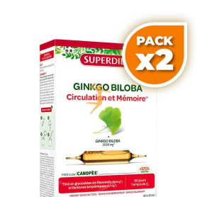 Pack 2x GINKGOFIT BIO 20 AMPOLLAS SUPERDIET