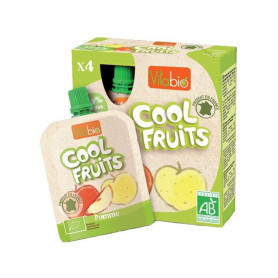 VITABIO COOL FRUITS MANZANA BIO 4x90Gr. BABYBIO