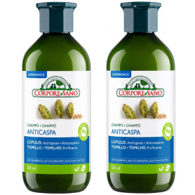 CHAMPÚ ANTICASPA 300+300ML CORPORE SANO