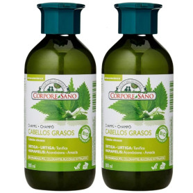 CHAMPÚ PARA CABELLOS GRASOS 300+300ML CORPORE SANO