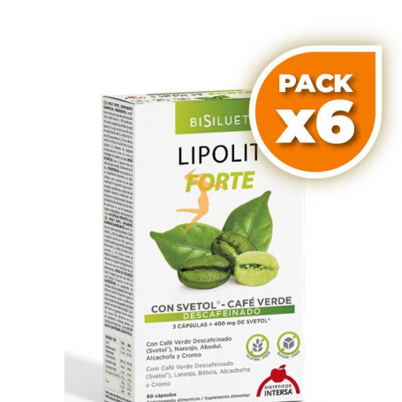 Pack 6x LIPOLIT FORTE 60 CÁPSULAS INTERSA