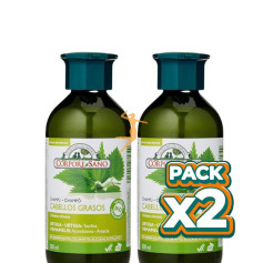Pack 2x CHAMPÚ PARA CABELLOS GRASOS 300+300ML CORPORE SANO