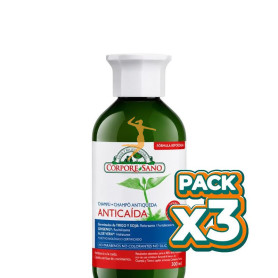Pack 3x CHAMPÚ ANTICAÍDA 300Ml. CORPORE SANO