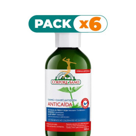 Pack 6x CHAMPÚ ANTICAÍDA 300Ml. CORPORE SANO