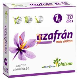 AZAFRÁN MÁS ÁNIMO 30 CÁPSULAS PINISAN