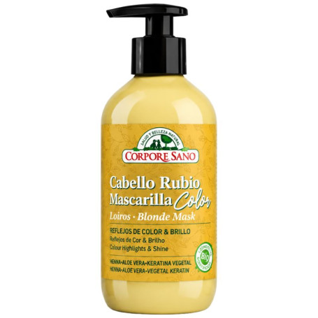 MASCARILLA PARA CABELLO RUBIO 280ML CORPORE SANO