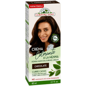 CREMA COLORANTE A LA HENNA COLOR CHOCOLATE 80ML CORPORE SANO