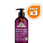 Pack 3x MASCARILLA PARA CABELLO BORGOÑA 280ML CORPORE SANO