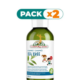 Pack 2x CHAMPÚ ESCOLAR ÁRBOL DEL TÉ 300ML CORPORE SANO