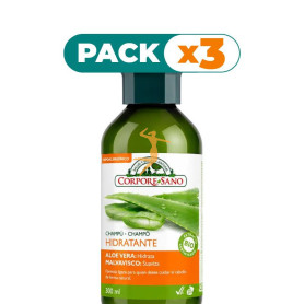 Pack 3x CHAMPÚ HIDRATANTE 300Ml. CORPORE SANO