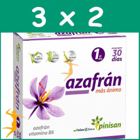 Pack 3x2 Azafrán Más Ánimo 30 Cápsulas Pinisan