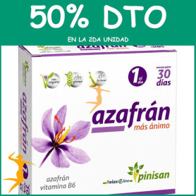 AZAFRÁN MÁS ÁNIMO 30 CÁPSULAS PINISAN OFERTA 2 UD