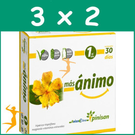 Pack 3x2 Más Ánimo 30 Cápsulas Pinisan