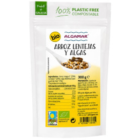 ARROZ, LENTEJAS Y ALGAS 300G ALGAMAR