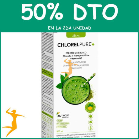 CHLORELPURE+ 500ML INTERSA OFERTA Segunda unidad al 50%