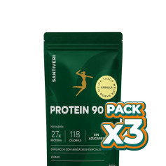 Pack 3x PROTEIN 90 VAINILLA 300G SANTIVERI