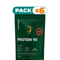 Pack 6x PROTEIN 90 CACAO 300G SANTIVERI