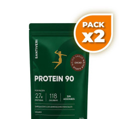 Pack 2x PROTEIN 90 CACAO 300G SANTIVERI