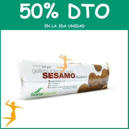 GALLETAS INTEGRALES CON SÉSAMO SORIA NATURAL OFERTA 2 UD