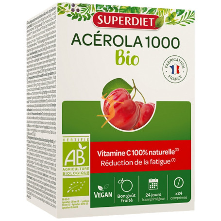 ACEROLA 1000 (VITAMINA C) BIO 24 COMPRIMIDOS SUPERDIET