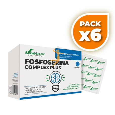 Pack 6x FOSFOSERINA COMPLEX PLUS 28 SOBRES SORIA NATURAL